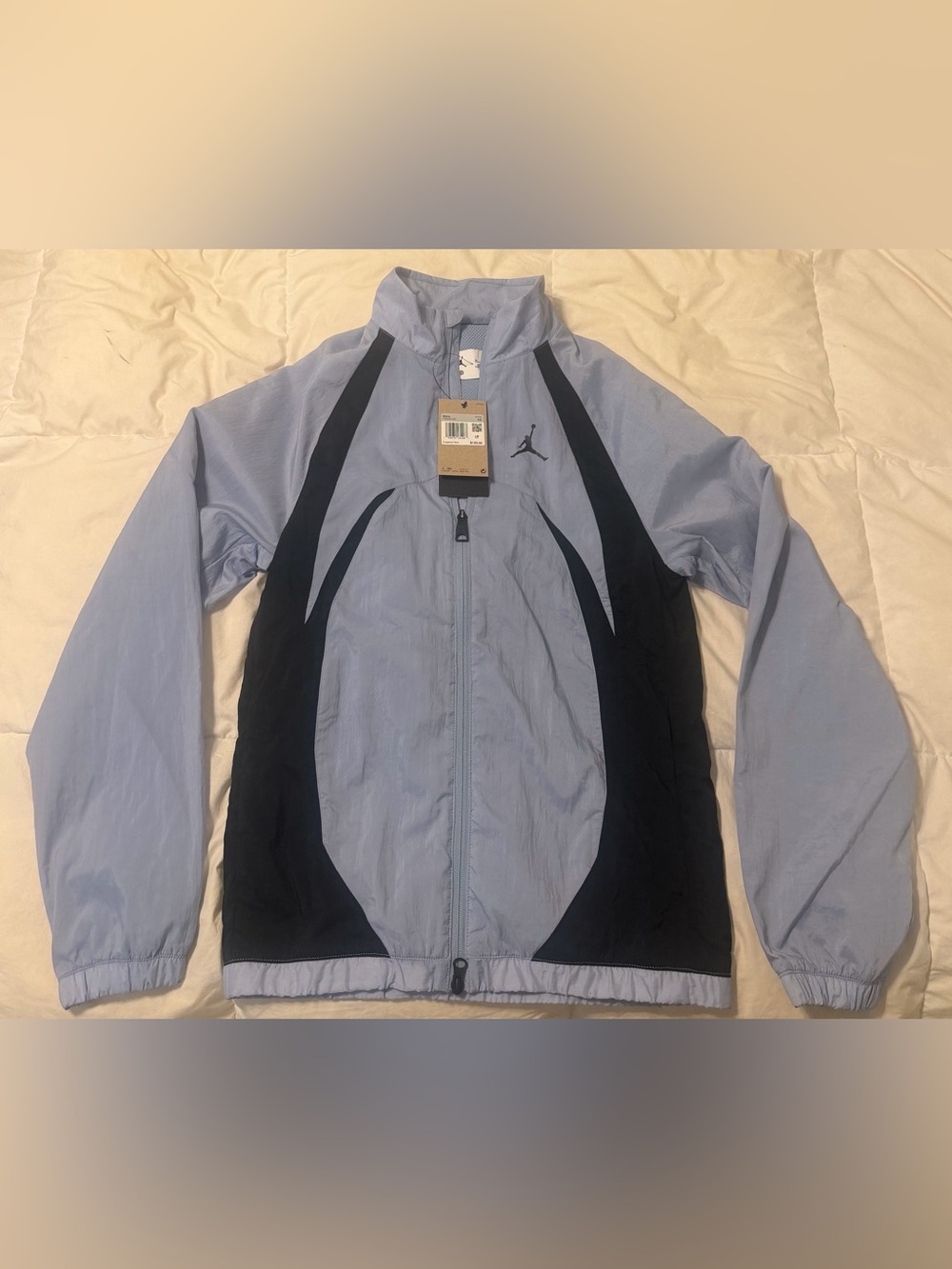 Jordan Light Blue and Black Windbreaker Jacket